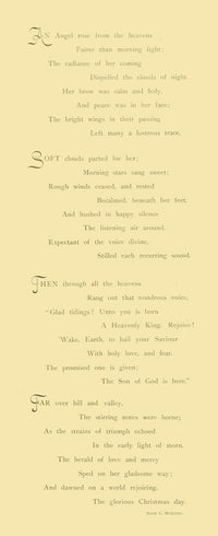 The Heralding Angel Poem Poster Print by Annie C. McQueen, beautifully illustrated artwork.