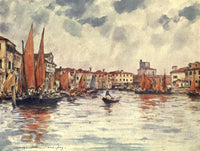 Venice 1912 Chioggia Poster Print by Mortimer Menpes, stunning artwork capturing the beauty of Venice.