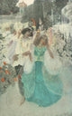 Scribner's Magazine 32 1902 They Walked Side by Side Poster Print by Sarah S. Stilwell