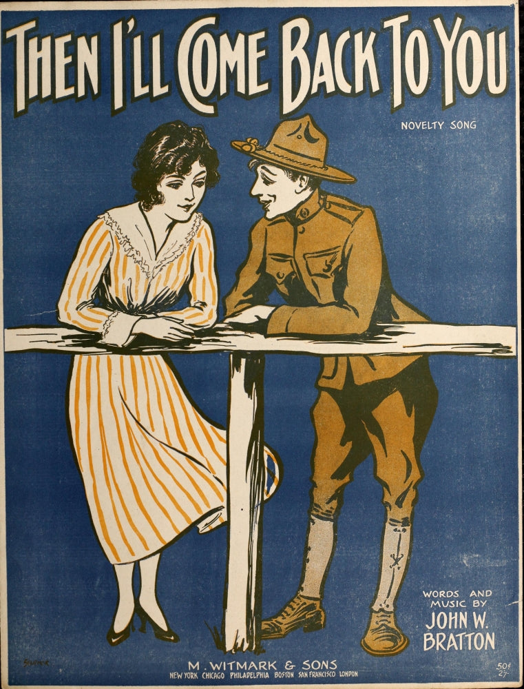 Then I'll Come Back to You 1917 Sheet Music Cover Poster Print