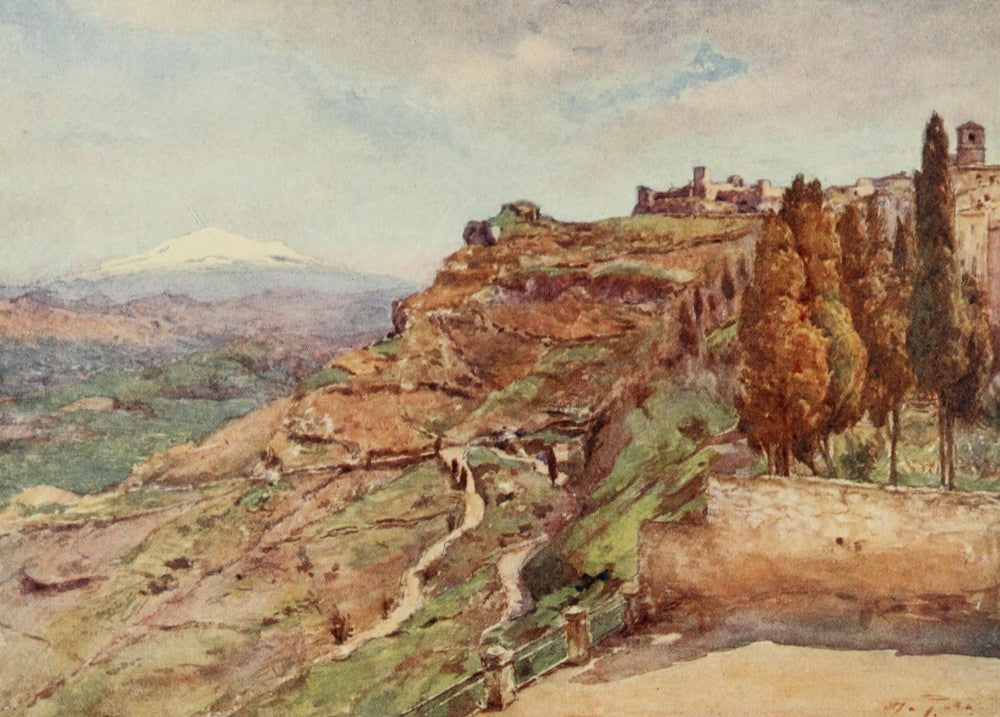 Sicily 1911 Castrogiovanni Poster Print by Alberto Pisa