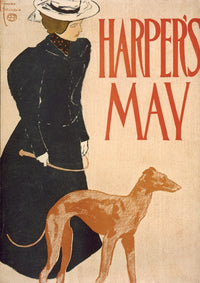 Harper's May 1897 Poster Print by Edward Penfield, vintage art piece.