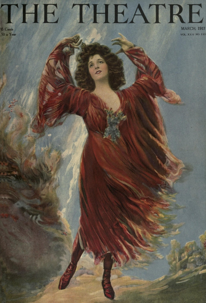 Theatre Magazine 25 Dancer Poster Print from 1917 featuring a graceful dancer.