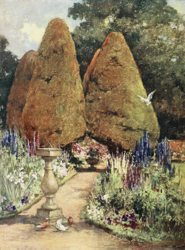 Scottish Gardens 1908 Malleny Poster Print by Mary G.W. Wilson
