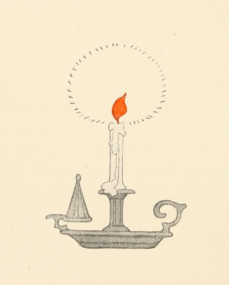 'The Birds' Christmas Carol Candle Poster Print by Katherine Wireman, available in multiple sizes.