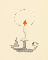 'The Birds' Christmas Carol Candle Poster Print by Katherine Wireman, available in multiple sizes.