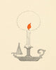 'The Birds' Christmas Carol Candle Poster Print by Katherine Wireman, available in multiple sizes.