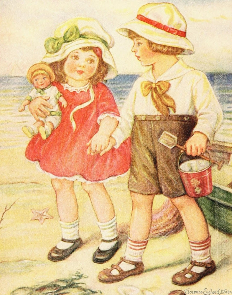 Bunny Brown & Sue Giving a Show 1919 Poster Print by Florence E. Nosworthy