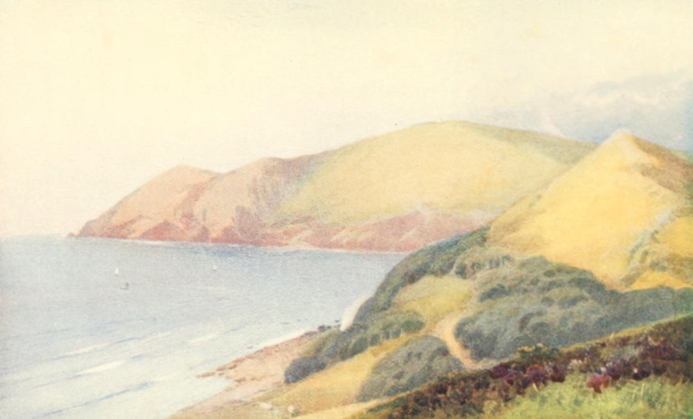 Devon 1913 Countisbury Foreland Poster Print by Frederick J. Widgery