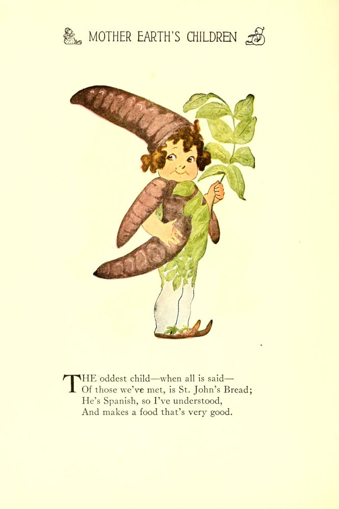 Mother Earth's Children St. John's Bread Poster Print by M.T. Ross, 1914 artwork.