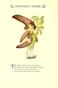 Mother Earth's Children St. John's Bread Poster Print by M.T. Ross, 1914 artwork.