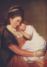 Mother & Child Poster Print by George Romney, 1930s artwork