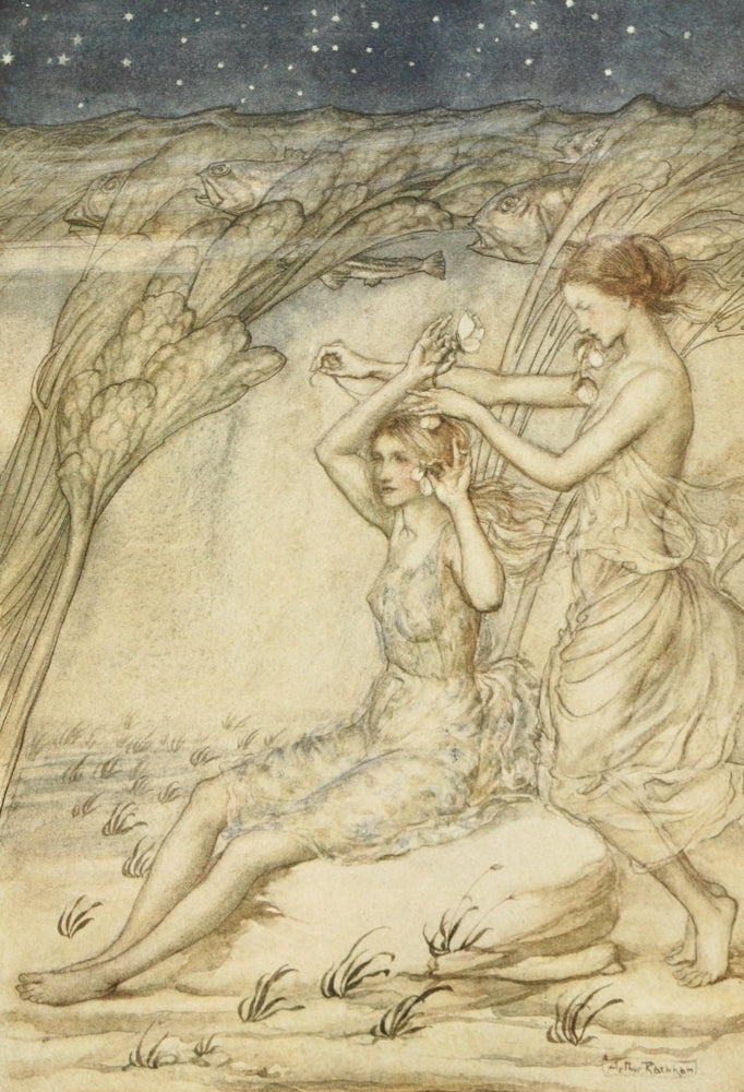 Comus 1921 Sabrina Fair Poster Print by Arthur Rackham