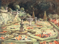 Scottish Gardens 1908 Dalzell Poster Print by Mary G.W. Wilson