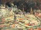 Scottish Gardens 1908 Dalzell Poster Print by Mary G.W. Wilson