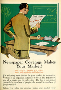 Advertising & Selling Magazine 1926 Poster Print showcasing vintage newspaper coverage.