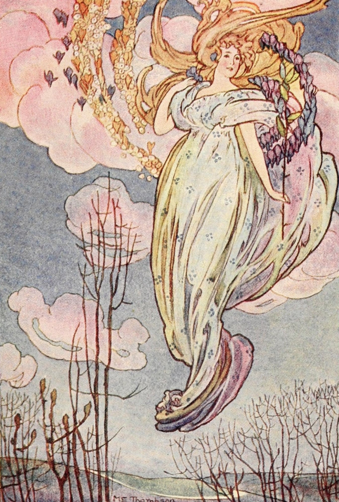 The Queen Bee 1908 My Lady Spring Poster Print by M.E. Thompson