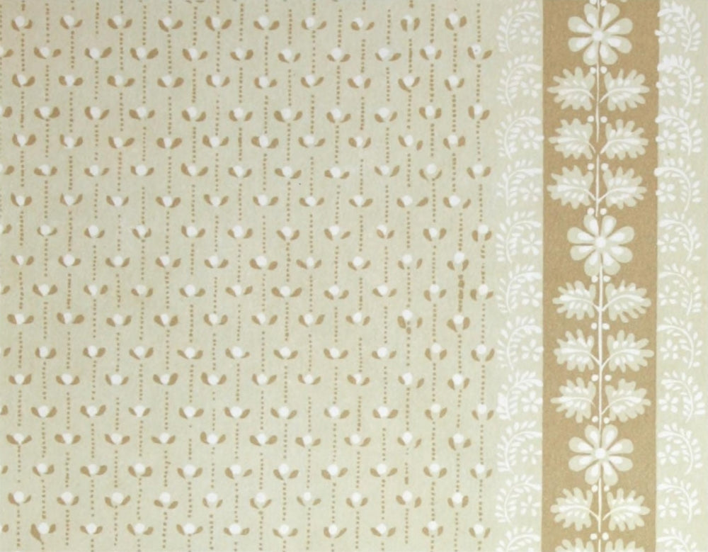 Re-Creating Old American Designs 1941 Marguerite Poster Print showcasing vintage American wallpaper design.
