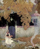 House & Garden 1916 Woman Sweeping Leaves Poster Print