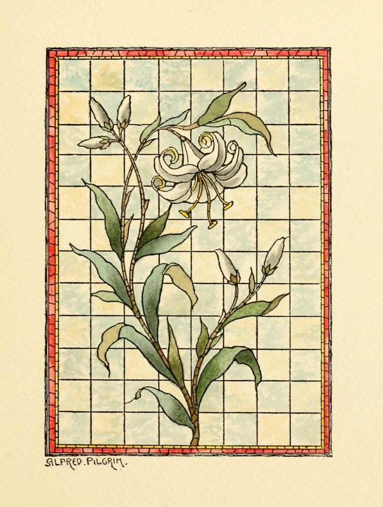 Belcher Mosaic Glass 1886 Poster Print by Alfred Pilgrim