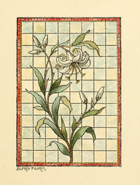 Belcher Mosaic Glass 1886 Poster Print by Alfred Pilgrim