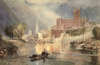 British Watercolour Painting 1908 Worcester Poster Print by J.M.W. Turner