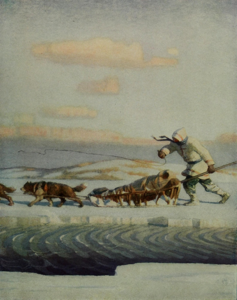 Scribner's 59 1916 The Winter Mail Poster Print by Newell C. Wyeth