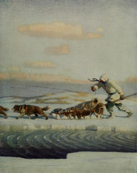 Scribner's 59 1916 The Winter Mail Poster Print by Newell C. Wyeth