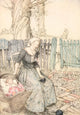 Bye Baby Bunting Poster Print by Arthur Rackham - Mother Goose Illustration