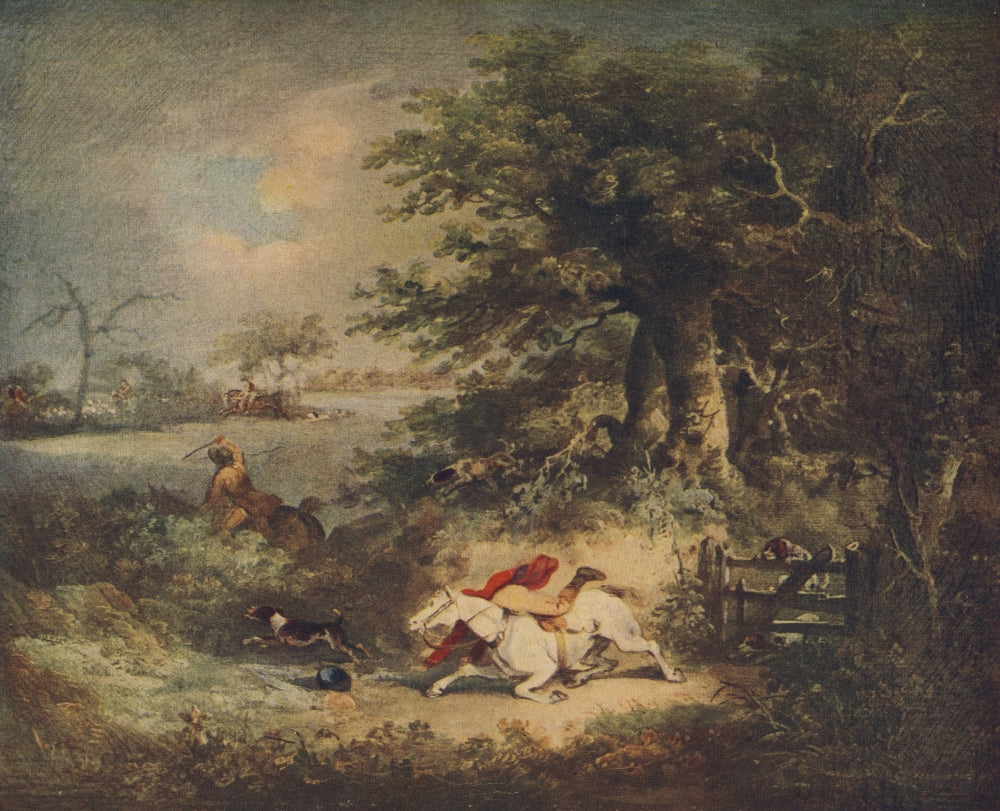 Sporting Prints 1927 Hunting Scene Poster Print by George Morland.