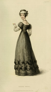 Dinner Dress Poster Print showcasing elegant fashion art.