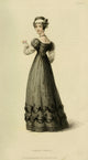 Dinner Dress Poster Print showcasing elegant fashion art.