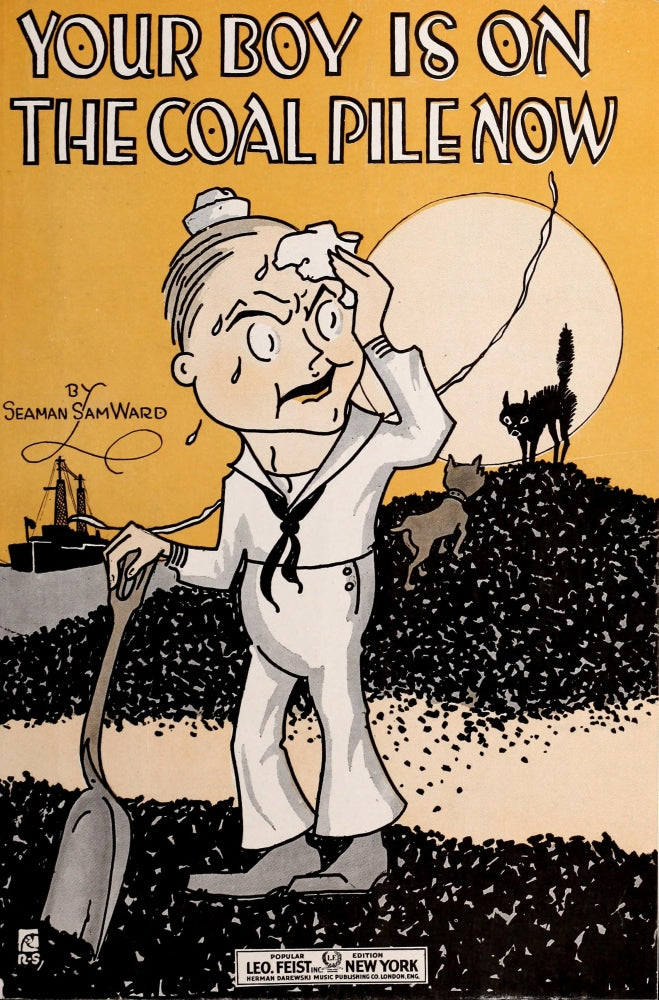 Your Boy Is On The Coal Pile Now Poster Print from 1918