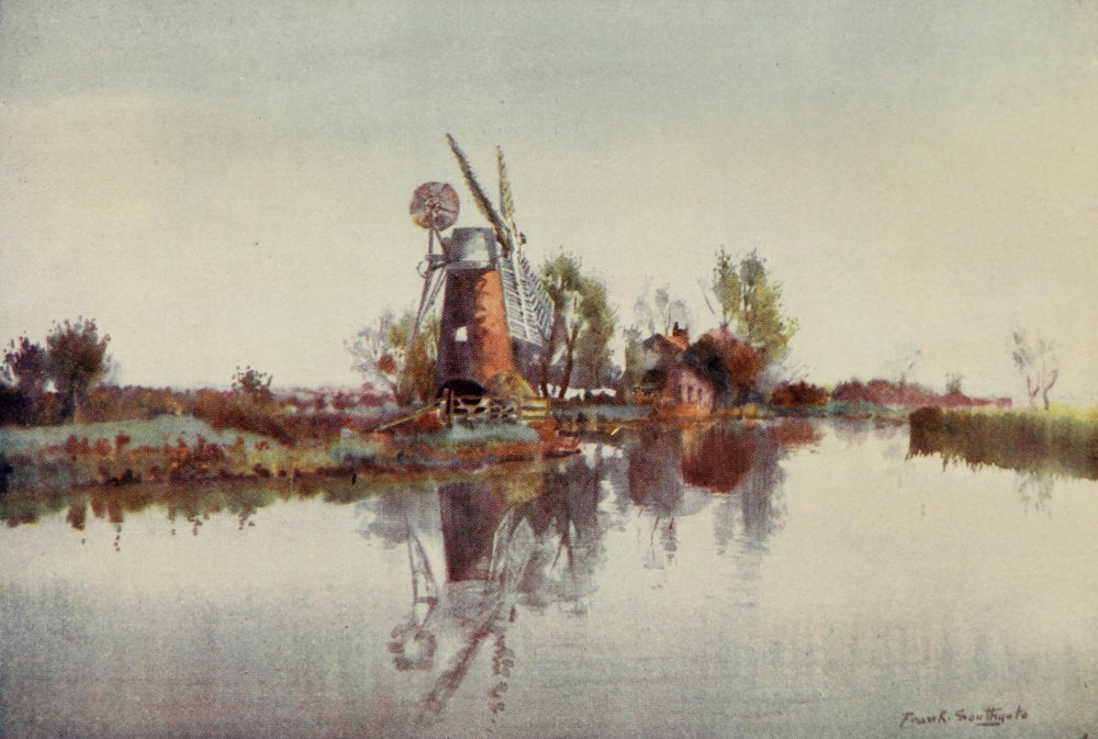 Norfolk Broads 1906 Drainage Mill on the Ant Poster Print