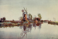 Norfolk Broads 1906 Drainage Mill on the Ant Poster Print