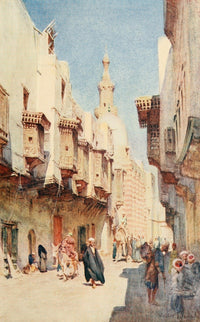 Below the Cataracts Fine Art Print by Walter Tyndale depicting a Cairo landscape.