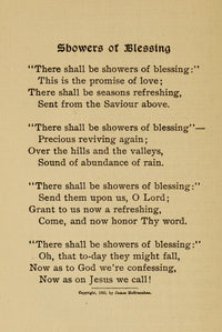 Jonathan & Other Poems Showers of Blessing Poster Print