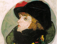 Portrait of Ida Roessler 1912 Art Print by Egon Schiele, available in various sizes.