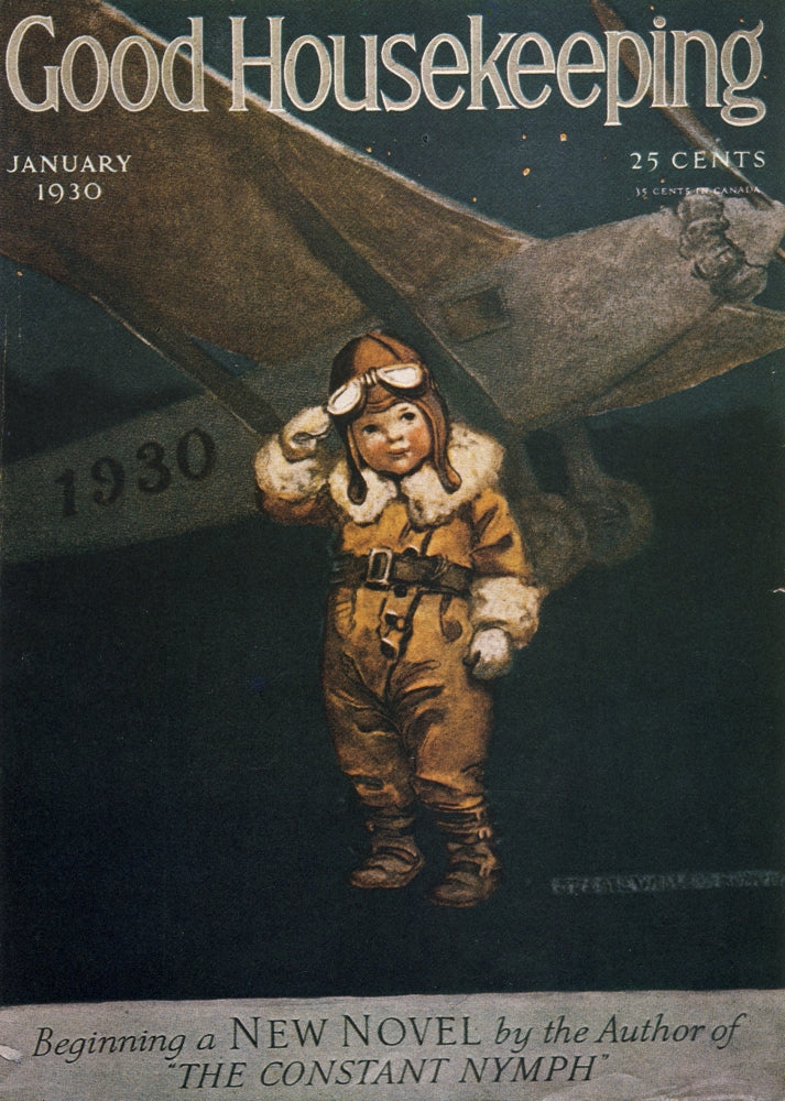 Vintage Good Housekeeping Aviator Poster Print by Jessie Willcox Smith