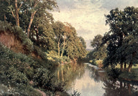Surrey 1906 River Mole near Dorking Poster Print by Harold Sutton Palmer