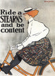 Stearns Bicycles 1896 Poster Print by Edward Penfield, vintage bicycle artwork.