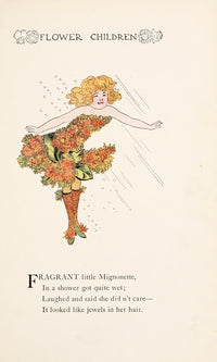 Flower Children 1910 Mignonette Poster Print by M.T. Ross