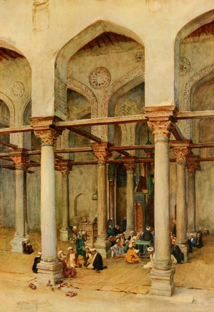 An Artist in Egypt 1912 Poster Print by Walter Tyndale, showcasing vibrant colors and intricate details.