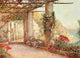 The Cappuccino Amalfi Poster Print by Ernest A. Rowe showcasing a serene café scene.