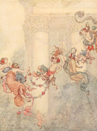 Midsummer Night's Dream Puck Poster Print by W. Heath Robinson, whimsical artwork.