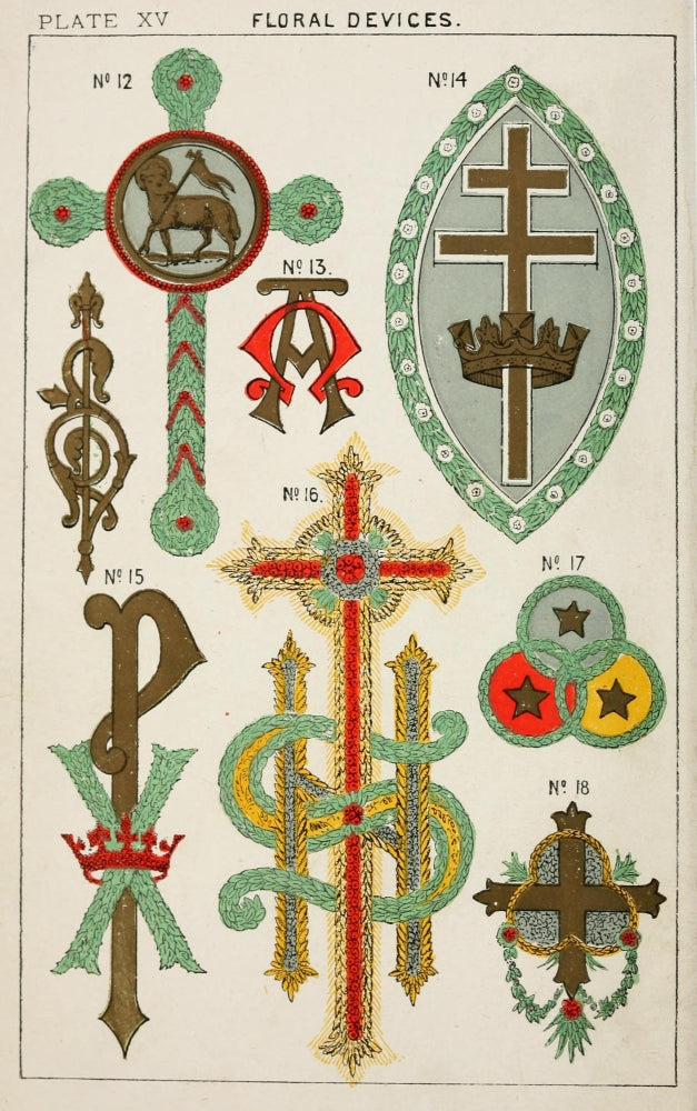 Church Decoration 1875 Poster Print showcasing intricate architecture.