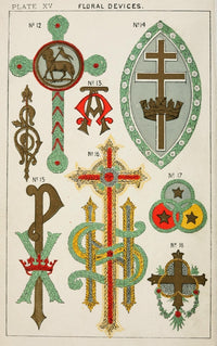 Church Decoration 1875 Poster Print showcasing intricate architecture.