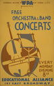 WPA Poster 1936-41 Free Orchestre and Band Concerts Print