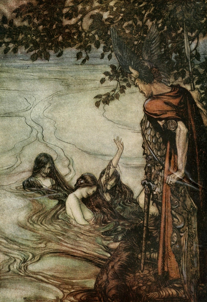 Siegfried 1924 Gaily We Laugh Poster Print by A. Rackham
