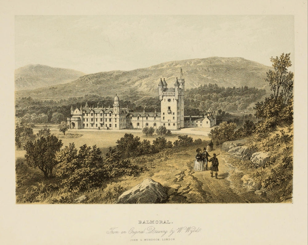 Scotland 1840 Balmoral Poster Print by William Wyld showcasing scenic beauty.
